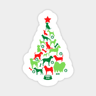 Dog Lover's Christmas Tree Magnet