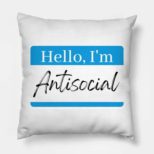 Antisocial Pillow by Vince and Jack Official