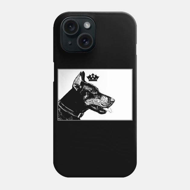 Doberman Royal Phone Case by aaallsmiles