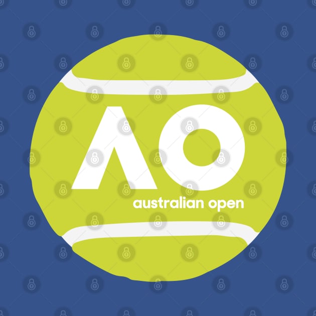 Australian Open Tennis Ball by inkstyl