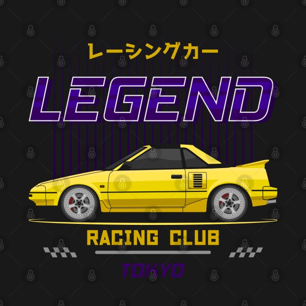 Tuner Yellow MR 2 MK1 JDM by GoldenTuners