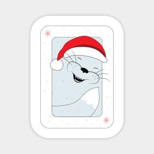 Cheshire Cat in Santa Hat Magnet