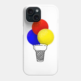 3 scoops of color Phone Case