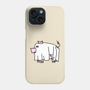 Boo Sheet Halloween Pig Phone Case