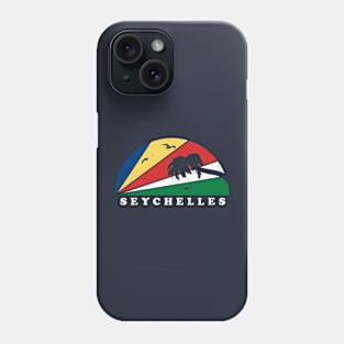 Seychelles Flag Sunset Unisex T-Shirt | Chill Out | African Island Paradise Phone Case