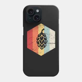 Retro Hops & Homebrew Beer Phone Case