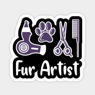 Dog Groomer Gift Fur Artist Magnet