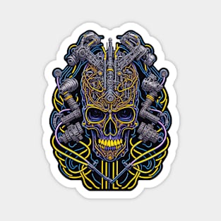 Cyborg Heads Magnet