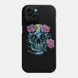 Skulls and roses Phone Case
