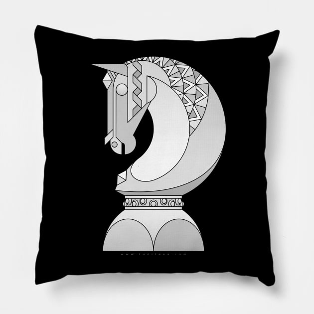 Chess Knight Pillow by tuditees