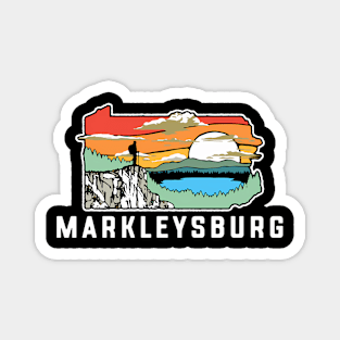 Markleysburg Pennsylvania Nature Outdoor Hiking Magnet