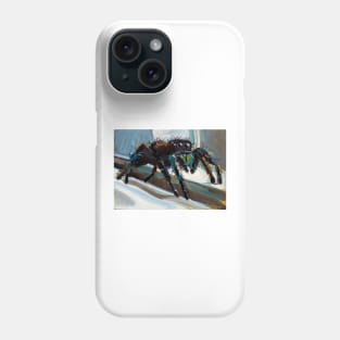 Psychedelic Jumping Spider by Robert Phelps Phone Case