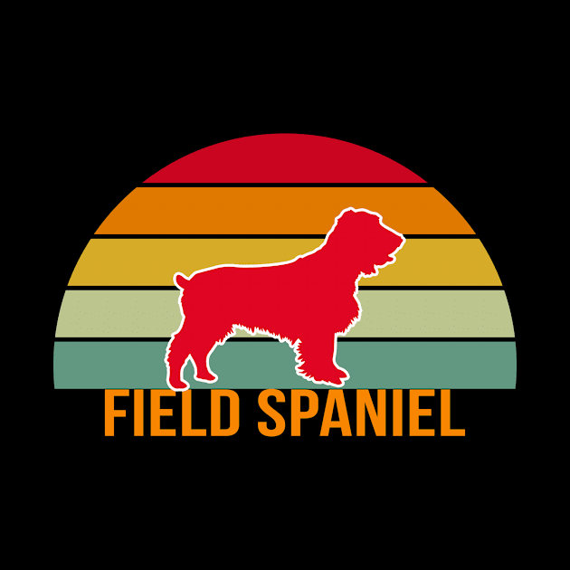 Field Spaniel Vintage Silhouette by khoula252018