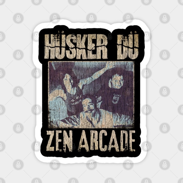 Husker Vintage 1979 // Zen Arcade Original Fan Design Artwork Magnet by A Design for Life