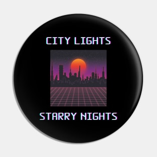 New York City Classic City Lights Starry Nights Pin