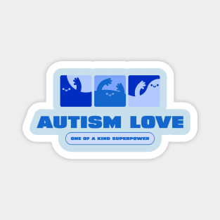 Autism Love Superpower Magnet