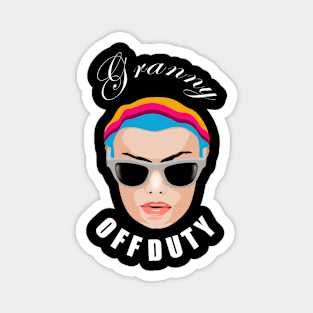 Granny off Duty Magnet