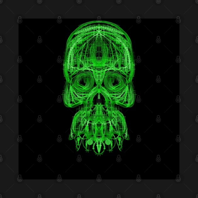 Electroluminated Skull - Green by Boogie 72