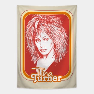 Tina Turner / 80s Style Retro Fan Art Design Tapestry