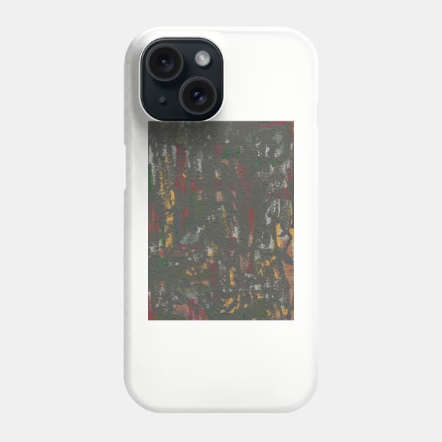 "Change of Chaos" - Dark Abstract Painting Original Artwork Abstract Line Art lots of colors Phone Case by pngrktes-art