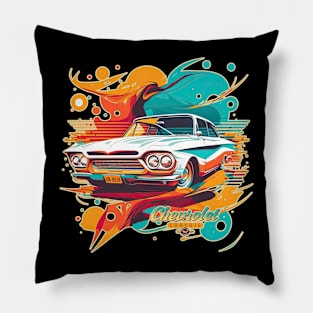 Chevrolet Corvair Very Little Muscle Car Pillow