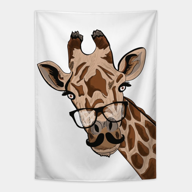 Giraffe Tapestry by Swadeillustrations