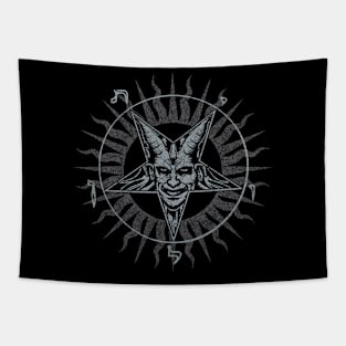 Baphomet enclosed within a pentagram Tapestry