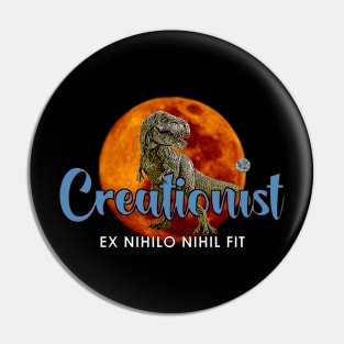 Creationist Dinosaur Attitude Pin