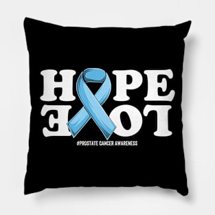 Prostate Cancer Support | Light Blue Ribbon Squad Support Prostate Cancer awareness Pillow