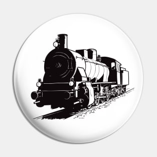 Drawing of the old locomotive Pin