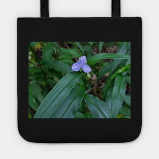 Blue and Yellow Flower in the Woods 2 Tote