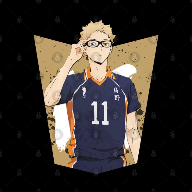 Haikyuu!!: Kei Tsukishima Ink Design by InalZ