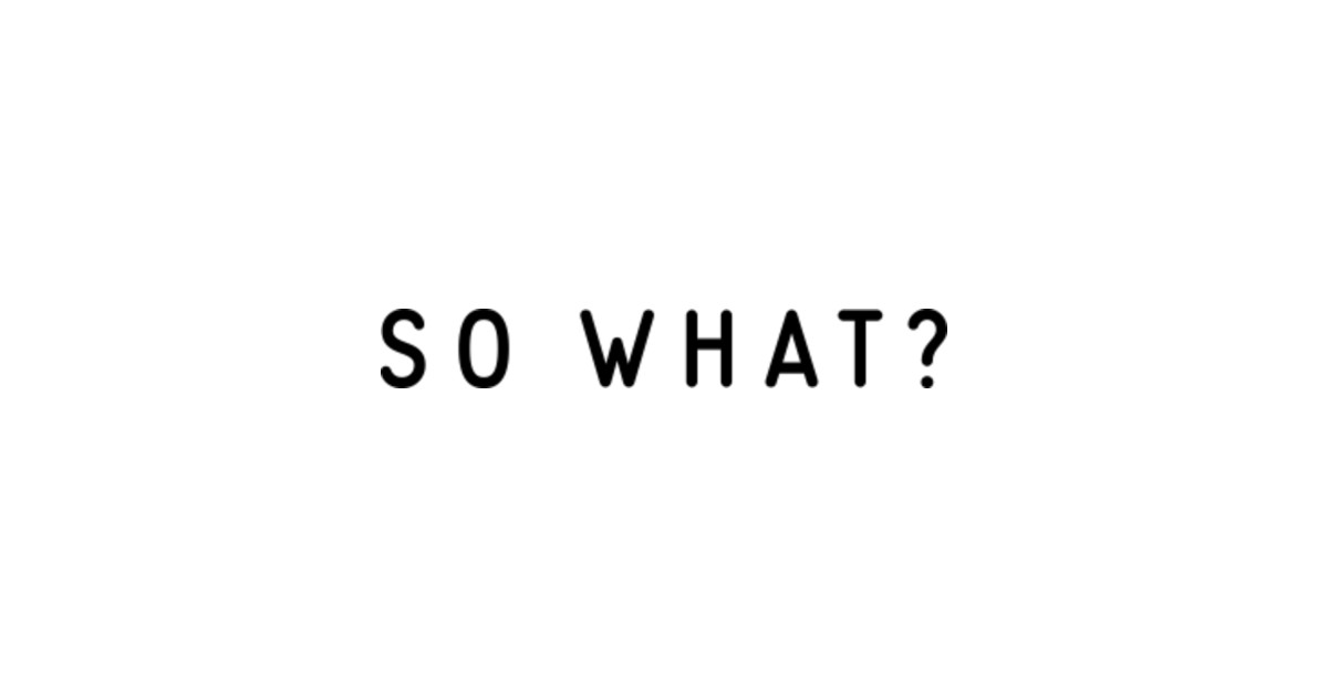 So what? - So What - Sticker | TeePublic