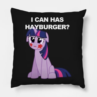 I Can Has Hayburger? Pillow