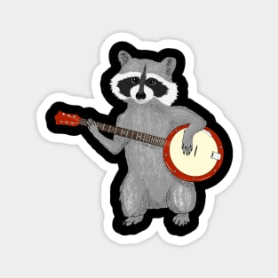 Racoon plays the Banjo Magnet