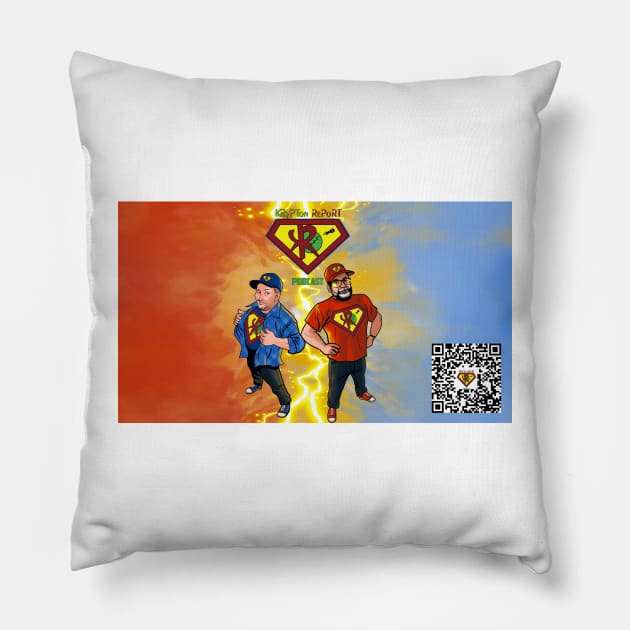 KR BANNER Pillow by Krypton Report Podcast 