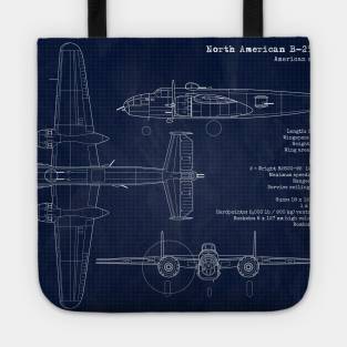 B25 Mitchell Blueprint Tote