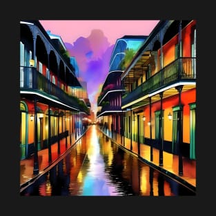 Memories of New Orleans - Bourbon Street T-Shirt