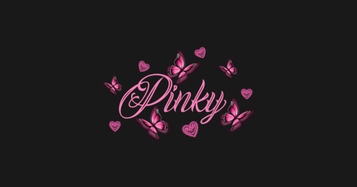 Pinky (on black) Pinky Posters and Art Prints TeePublic