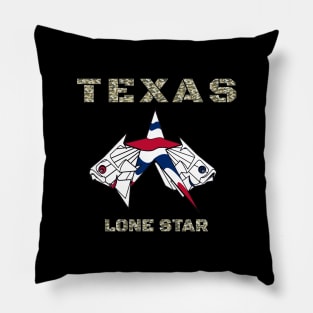 Texas Lone Star State, Texas Star Fish Pillow