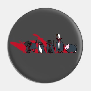 Halloween Horror Cute Vampire Animals Pin