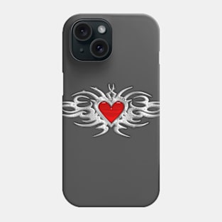 Steel Heart- Name Added: themadartist@live.com Phone Case