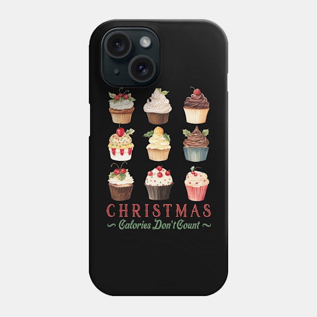 Christmas calories don't count Phone Case by MZeeDesigns