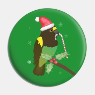 A cute Christmas Meyer's parrot Pin