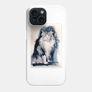 Sitting cat Phone Case