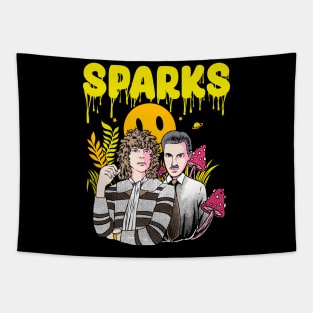 Retro Sparks Band Tapestry