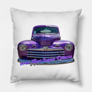 1946 Ford Super Deluxe Club Coupe Pillow