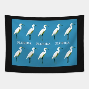 Florida Egrets Tapestry