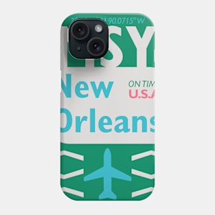 MSY New Orleans aviation style 27092021 Phone Case