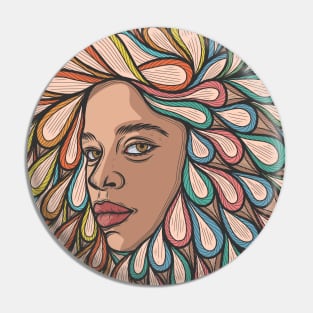 Colorful Girl Pin